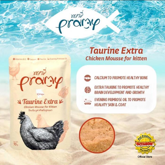 Gambar Pramy Cat Wet Food Premium Pouch 70 gram - Makanan Basah Kucing - KITTEN CHICKEN dari Monsu Petshop undefined Tokopedia