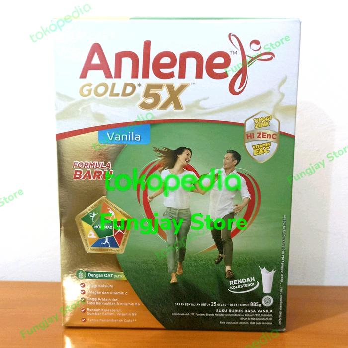 Gambar Anlene Gold 5x Vanila 885 gr dari Fungjay Store undefined Tokopedia