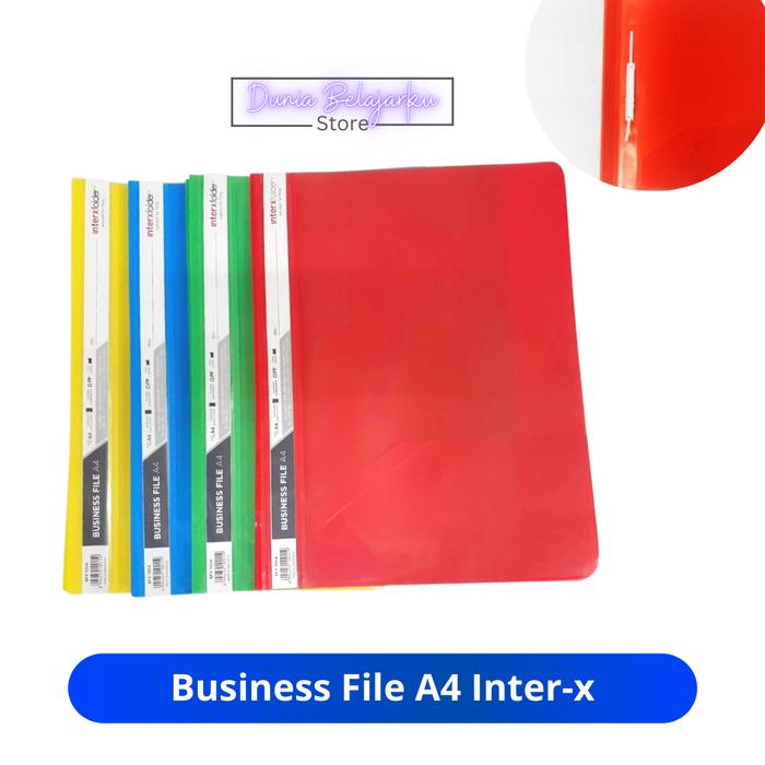 Gambar Business File Bisnis File InterX A4 Map Snelhekter Plastik Map Hekter - Merah dari Dunia Belajarku undefined Tokopedia