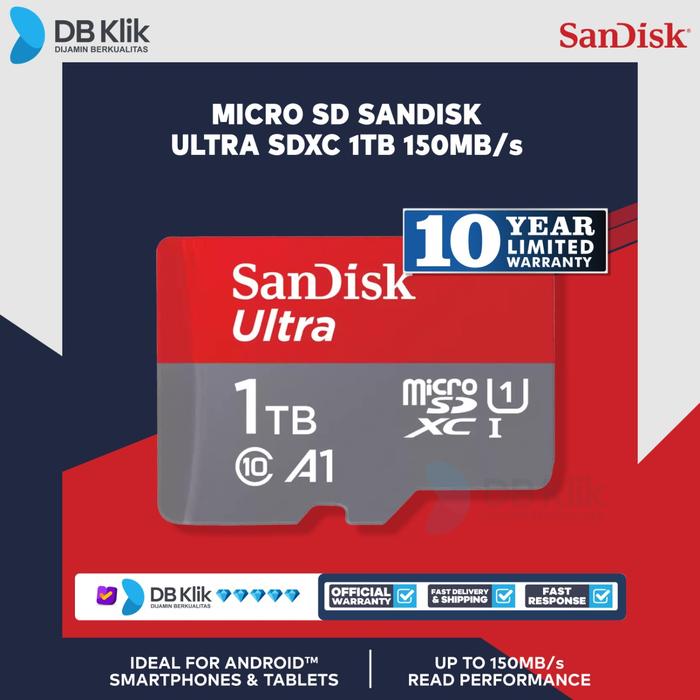 Micro SD SanDisk Ultra SDXC 1TB 150MB/s - SDSQUAC-1T00-GN6MN