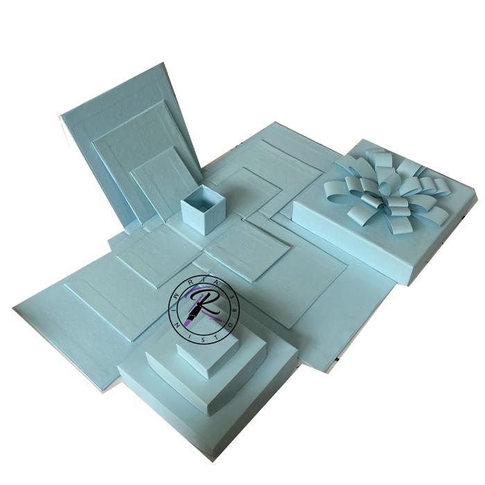 Gambar Explosion Box Snack Box Kado Unik Hampers Gift Snack Box(BOXONLY)22X22 - Biru Muda, 3+kotak uang dari ria ministore undefined Tokopedia