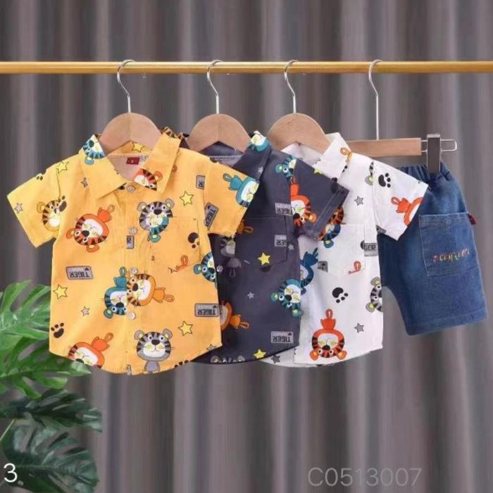 Gambar Baju Setelan Jeans Anak Laki Laki 14Tahun Atasan Lengan Pendek Stelan - Sp6, Grosir 4pcs dari Toko Mentari Berkah undefined Tokopedia