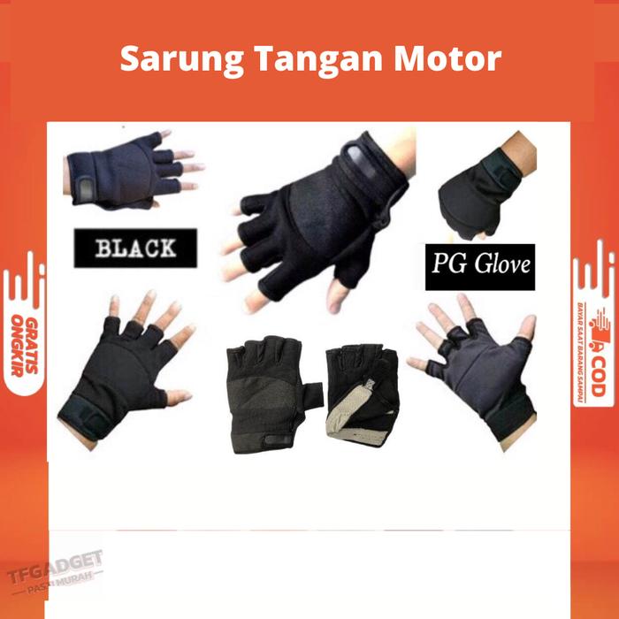 Gambar Sarung Tangan Motor HALF FINGER - Setengah Jari dari TF Gadget undefined Tokopedia