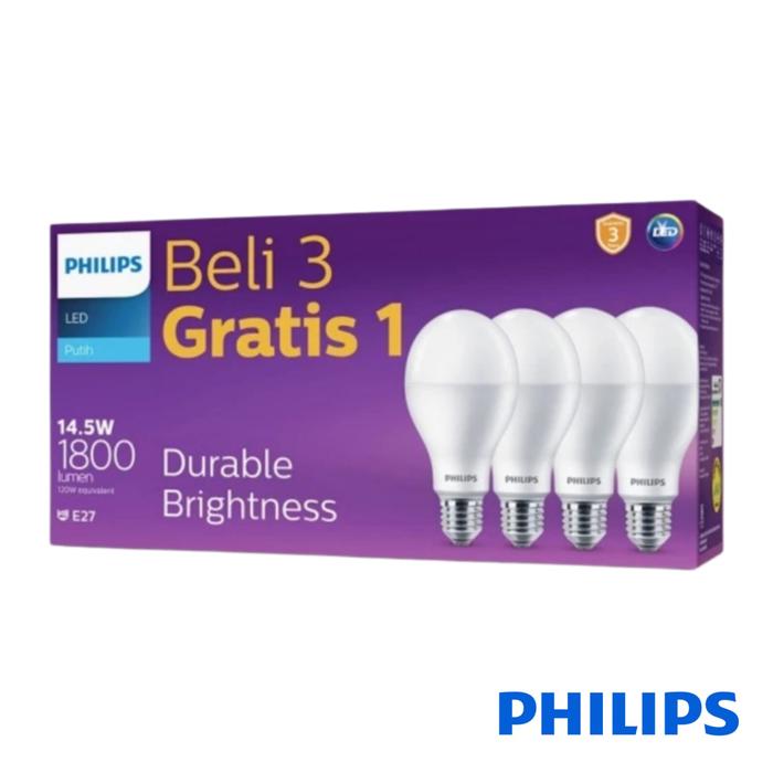 Gambar LAMPU LED BULB PHILIPS 4W 6W 8W 10W 12W 14.5W WATT MULTIPACK MYCARE - MYCARE 14.5W dari LED Lighting Store undefined Tokopedia