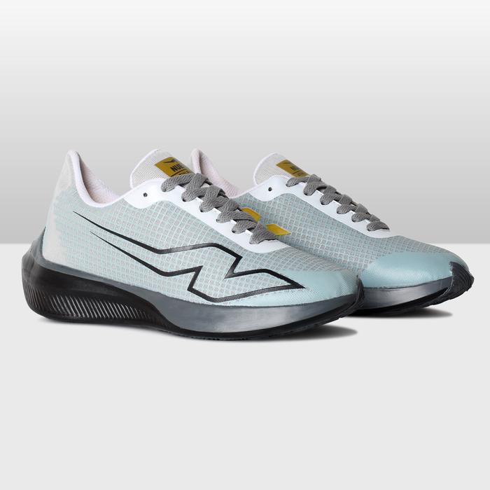 Gambar Sepatu Olahraga Pria Nuevo Athletiouz Grey Black Running Lari Sport - Abu Hitam, 43 dari NUEVO Offcl Shop undefined Tokopedia