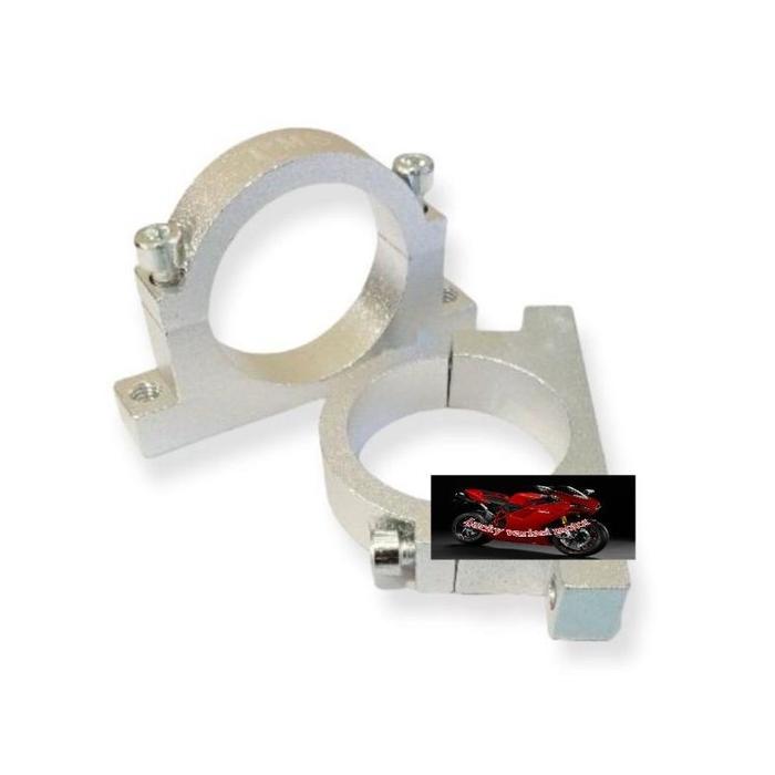 Gambar Kleman Spakbor Depan Cnc Breket/Bracket Spakbor Universal Semua Motor - Silver dari monica_seller32 undefined Tokopedia