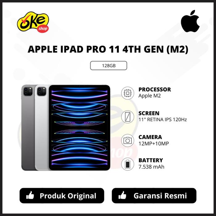 iPad Pro 11インチ(第4世代)Wi-Fiモデル128GB CPU：M2 【公式通販】