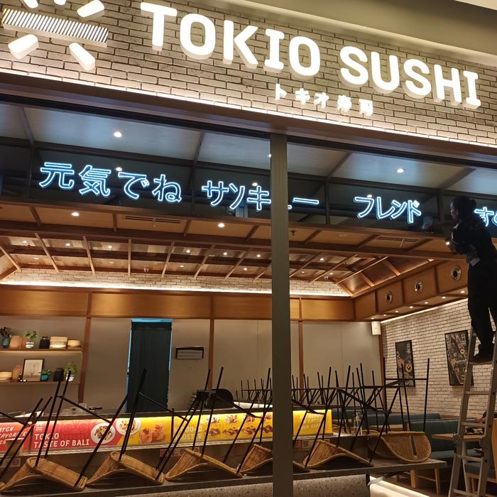 Gambar huruf timbul tokio sushi dari neon box batavia.adv undefined Tokopedia