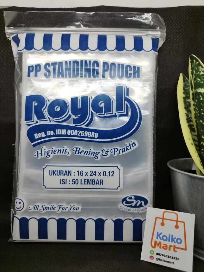 Gambar PLASTIK STANDING POUCH ROYAL / PLASTIK ROYAL SEAL - 14x22cm dari KaikoMart undefined 5 Tokopedia