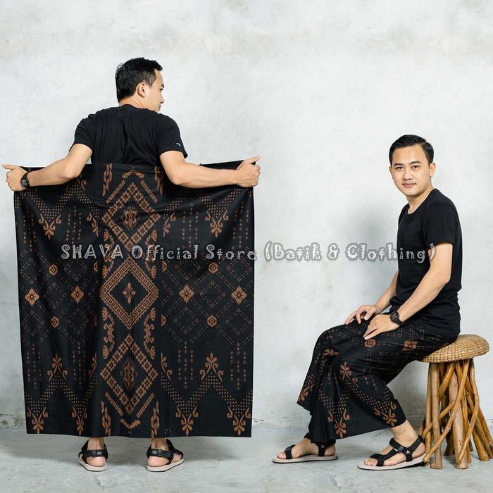 Gambar Sarung Batik Dewasa Motif Palaikat Balimoon Terompah Songket - Balimoon-Hitam, Dewasa dari SHAVA Official Store undefined Tokopedia