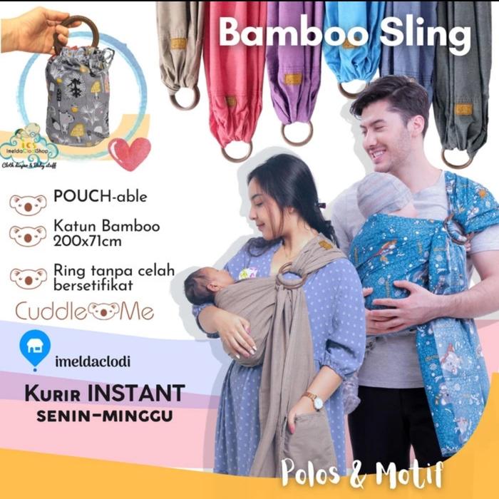 Jual ringsling bamboo cuddle me gendongan Kota Tangerang Selatan