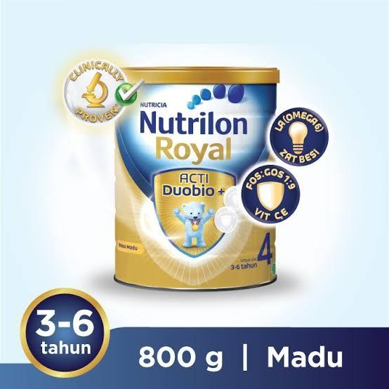 Gambar Nutrilon Royal 4 Susu Pertumbuhan Anak 3-6 Tahun Madu 800 Gr dari Toserba Yassir undefined Tokopedia