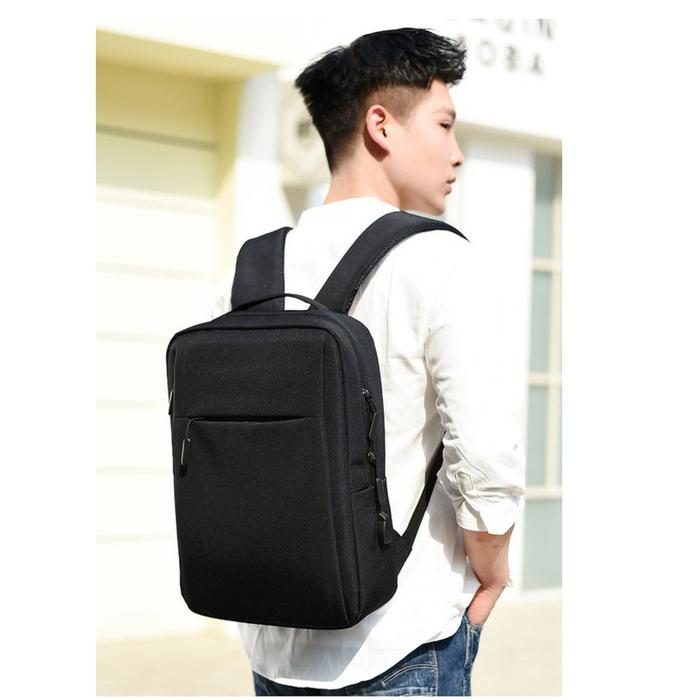 Gambar TAS RANSEL/TAS PUNGGUNG SLIM MODEL DENGAN GAGANG BESI+USB NEW MODEL - Abu-abu dari 4acc undefined Tokopedia