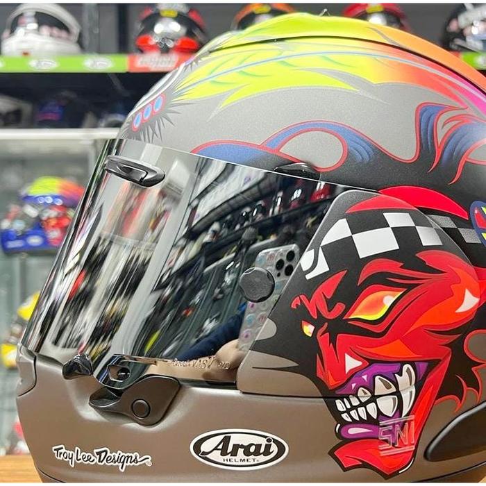 美品】Arai ラパイドネオ セミスモーク・ミラーシルバー付 残っ