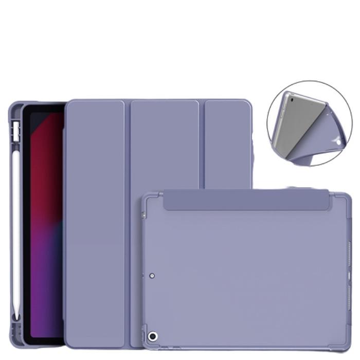 Gambar Smart Case Ipad 8th Generation 10.2" Flip Cover With Slot Pen AutoLock - Grey dari Vip store ID undefined Tokopedia