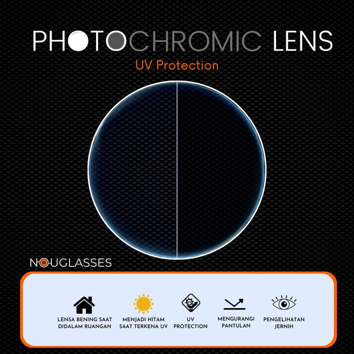 Gambar MONICA - Kacamata (Milo) Photocromic Antiradiasi AntiEmbun NightDrive - Photochromic, Normal dari nouglasses undefined Tokopedia