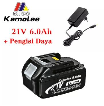 Kamolee Baterai+Charger Li-ion 18V LXT Multifungsi semua merk-makita 