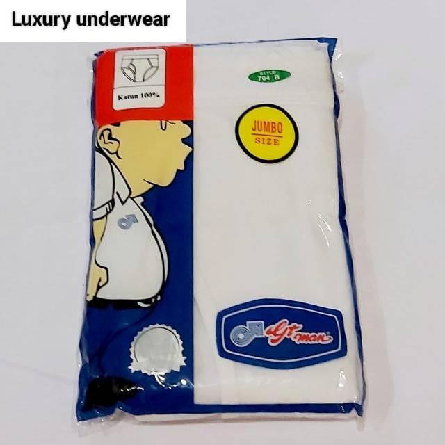 Gambar GT MAN Celana dalam Pria KATUN JUMBO Cd GT MAN JUMBO XXL PUTIH - Putih, JUMBO XXL dari Luxury25 undefined Tokopedia