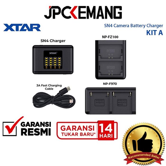 Gambar Charger XTAR SN4 Boom Kit A Multi Charging Dock Camera SN 4 RESMI - Sony NP-FZ100 dari JPC Kemang undefined Tokopedia