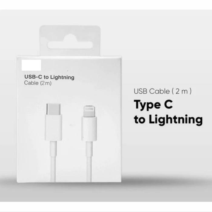 Data Cable Lightning Cable KABEL CHARGER LIGHTNING TO USB C 2M FOR