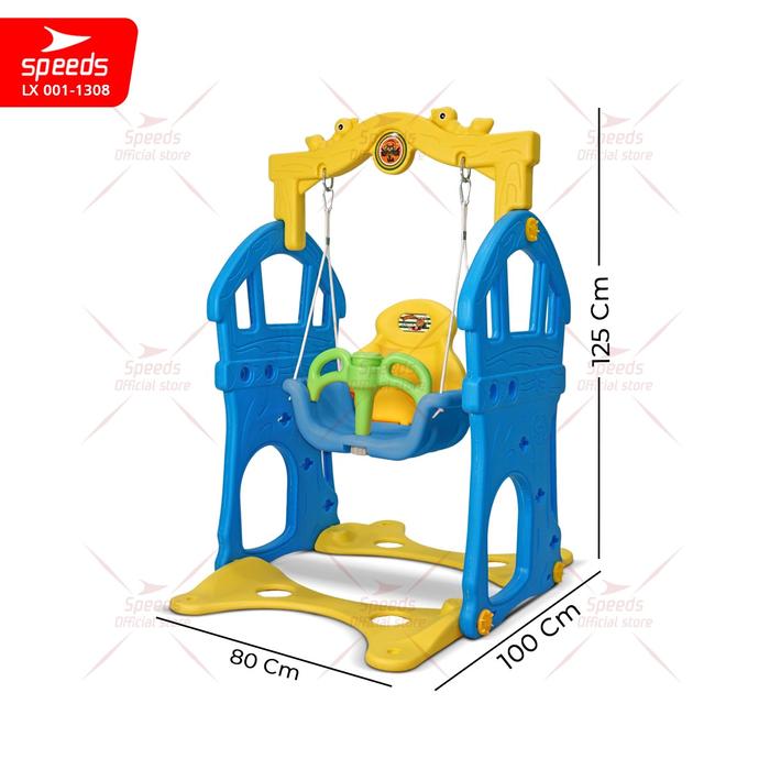 Gambar SPEEDS Mainan Ayunan Anak Swing Playround Bermain Kuda Kudaan M1308 - M1308 BIRU dari Speedshome undefined Tokopedia