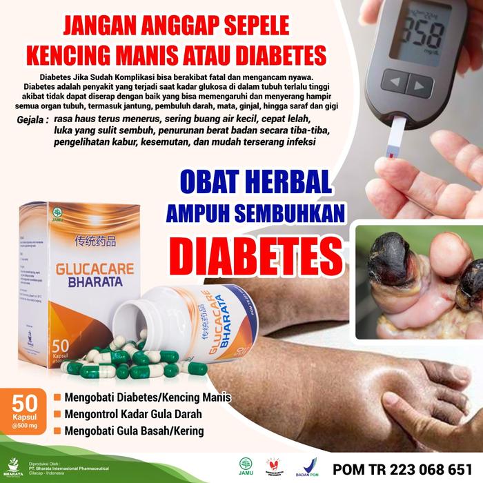 Gambar GLUCACARE BHARATA Obat Penyakit Gula - Mengobati Luka Dibetes Basah dari Maha Bharata Herbal Shop undefined Tokopedia