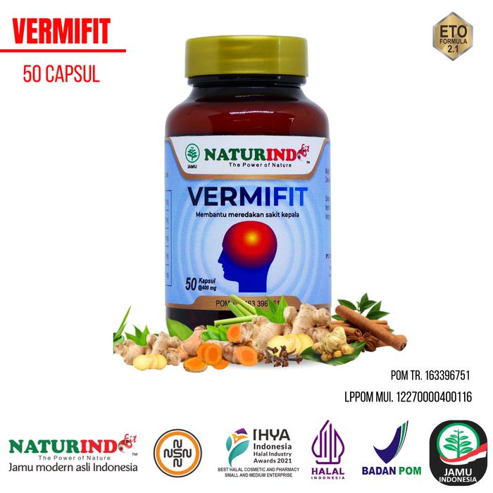 Gambar OBAT SAKIT KEPALA HERBAL VERTIGO MIGRAIN AMPUH SAKIT KEPALA SEBELAH - vermifit new dari naturindo herbal surabaya undefined Tokopedia