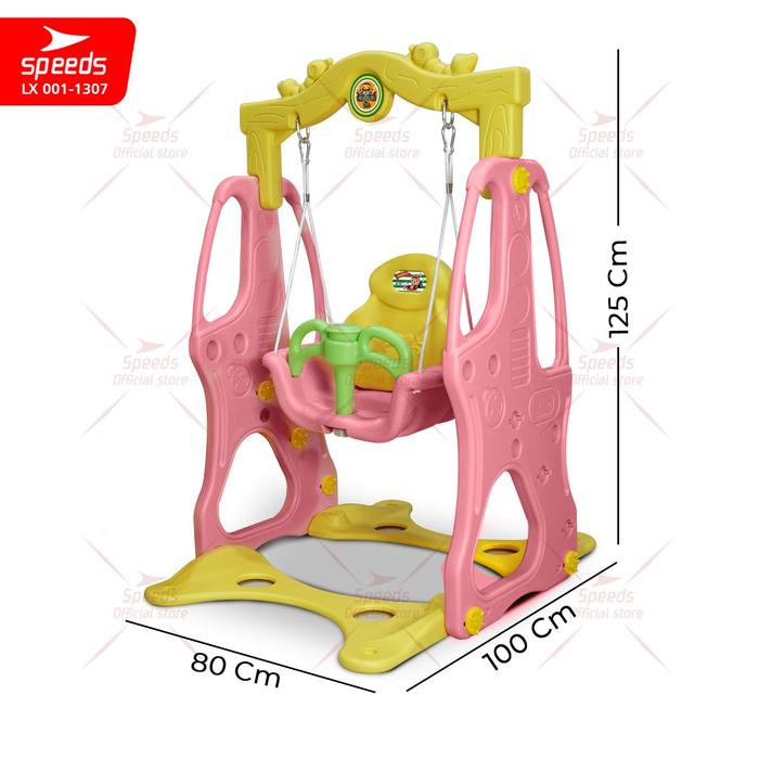 Gambar SPEEDS Mainan Ayunan Anak Swing Playround Bermain Kuda Kudaan M1308 - M1307 PINK dari Speedshome undefined Tokopedia