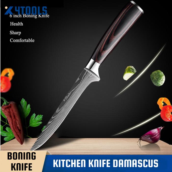 Gambar Pisau Dapur Jepang Super Tajam Chef Knife - 6 Inch Boning dari 4TOOLS undefined Tokopedia