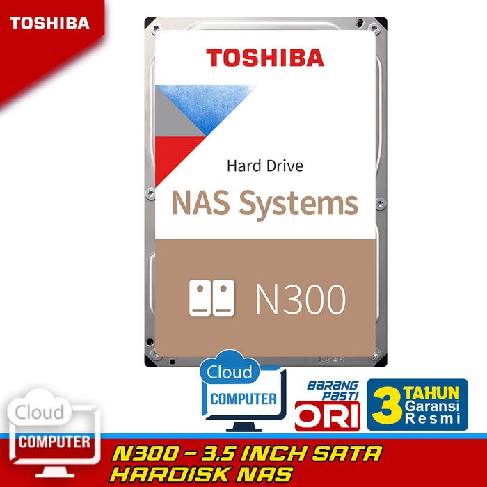 Gambar Toshiba N300 8TB - Hardisk NAS SERVER dari CloudComputer undefined Tokopedia