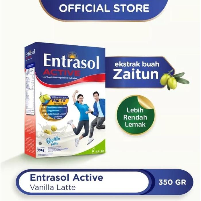 Gambar Entrasol Active Vanilla Latte Chocolate Mochaccino 350 Gram - VANILLA LATTE dari RahmaAssodiqshop undefined Tokopedia