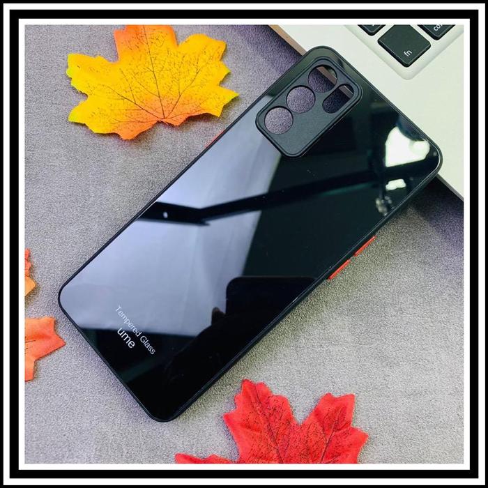 Gambar OPPO RENO6 RENO 6 5G CRYSTAL GLASS HARD CASE FULL COLOR COVER CASING - HITAM. dari Best Accesories Hp undefined Tokopedia