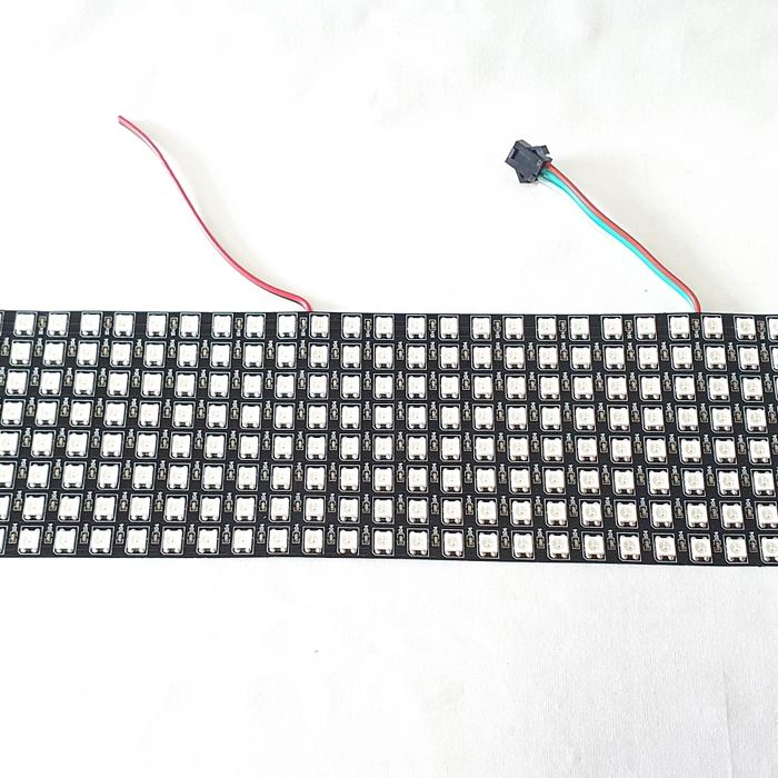 Gambar LED RGB WS2812 Layar Panel 8x8 8x32 16x16 Matrix 5V 5050 Arduino Pixel - 8x32cm dari jagoanled undefined Tokopedia