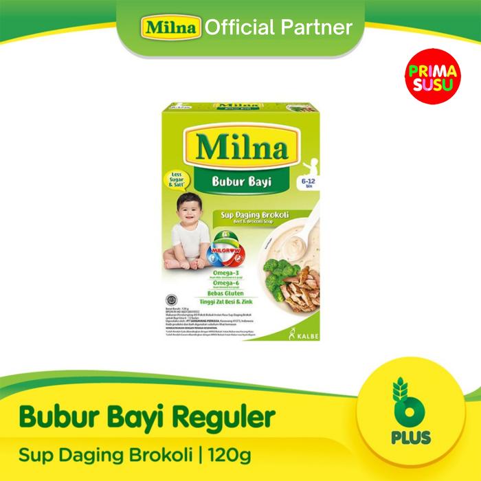 Gambar Milna Bubur Bayi Sup Daging Brokoli 6-12 120 GR dari PrimaSusu undefined Tokopedia