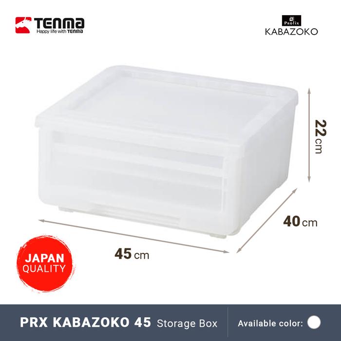 Gambar TENMA Kotak Penyimpanan Japan Quality Container Box Laci Drawer Lebar 30, 45, 60 cm Kabazoko - Clear - 45 dari Tenma Official Store Kab. Karawang Tokopedia