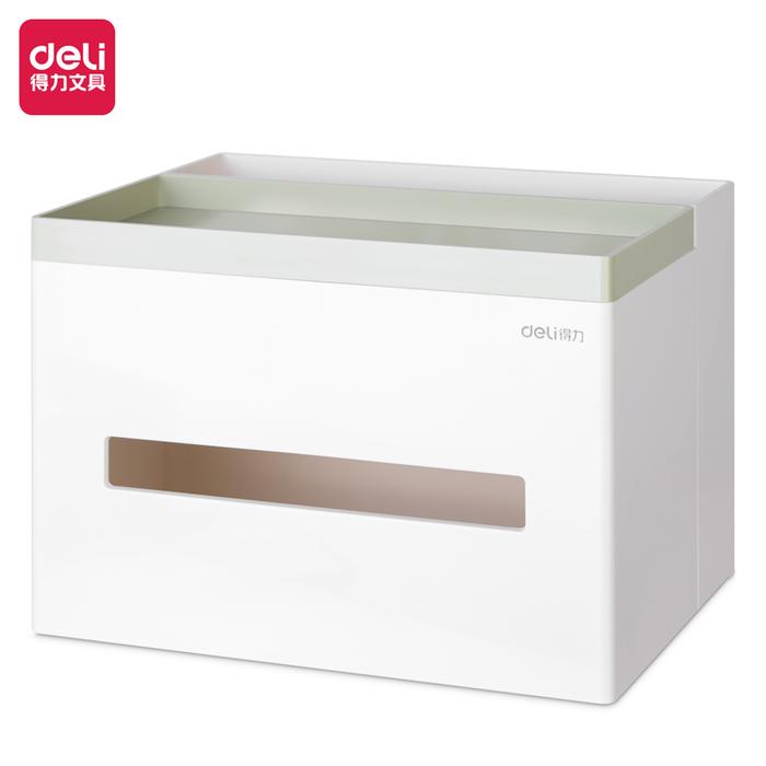 Gambar Deli Desk Organizer/Tissue Box/Kotak Tissue dan Alat Tulis Elegan 8916 - Plastik Hijau dari Deli Stationery Indonesia undefined Tokopedia