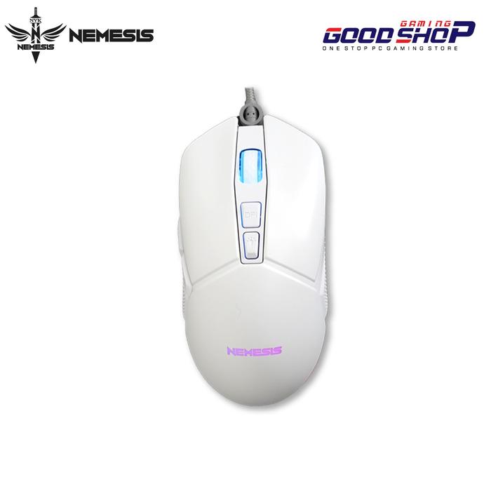Gambar NYK Nemesis Grimlock HK400 RGB WIth Macro - Gaming Mouse - Putih dari GOODGAMINGSHOP undefined Tokopedia