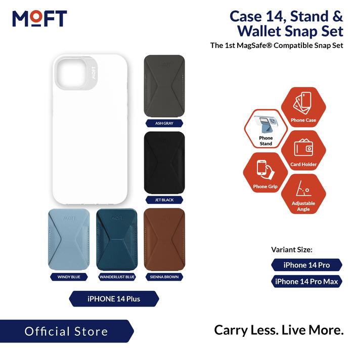 Gambar MOFT Case iPhone 14 Pro Max Plus & Snap On Phone Stand Magsafe Set - 14 Plus White, Sienna Brown dari MOFT Indonesia Official undefined Tokopedia