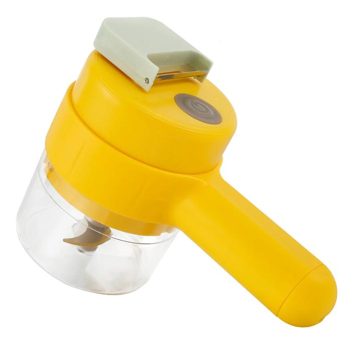 Gambar Blender Pengiris Sayuran 4in1 Portable USB Wireless Mini Food Chopper - Kuning dari DemiMu undefined Tokopedia