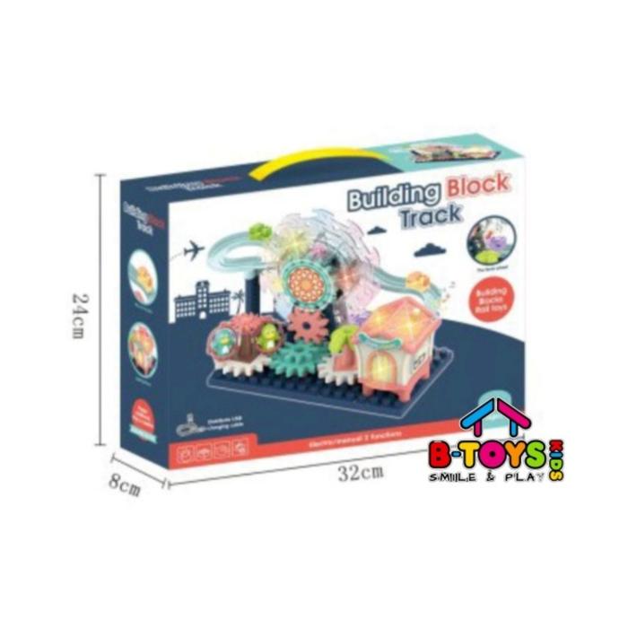 Gambar Mainan edukasi anak Building Block Track Gear dari B-Toys And Hobbies undefined Tokopedia