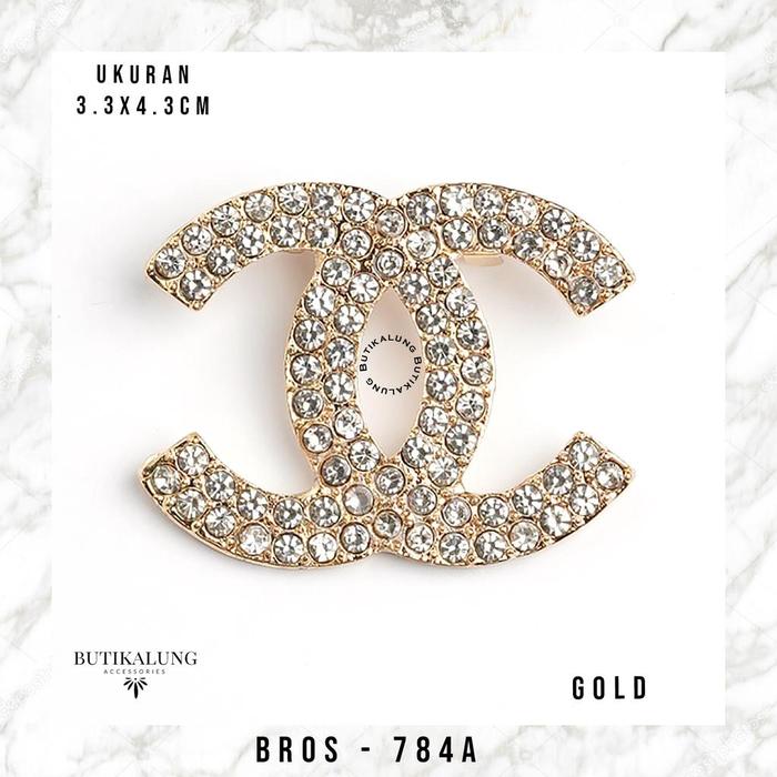 Gambar FN740 BROS MERK CC BROS HIJAB DADA AKSEN PERMATA YANG MEWAH DAN - CC5 GOLD dari Auto B part undefined Tokopedia