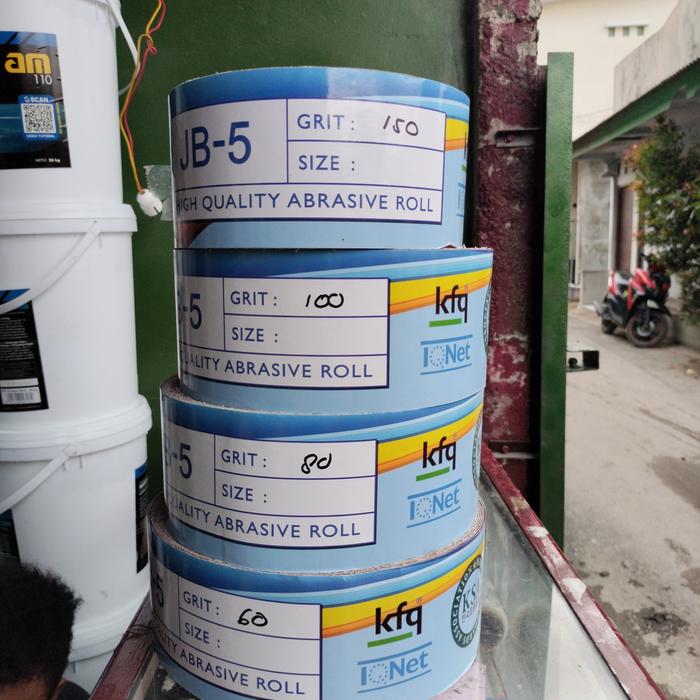 Jual AMPLAS 1ROL 50M.Tersedia Grit.60.80.100.120.150 - Grit 150  