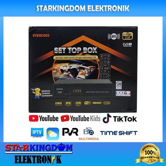 Gambar Gardiner Super HD 168 TV Digital DVB-T2 Set Top Box UHF Free Channel - Evercoss AV dari Star Kingdom Electronics undefined Tokopedia
