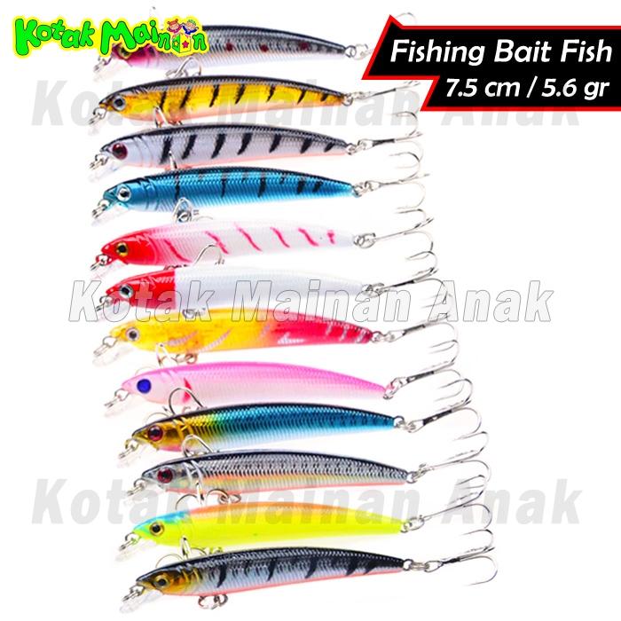 Gambar Umpan Pancing Ikan Bait Lure Premium Minnow Fishing Mancing Trolling B dari Kotak Mainan Anak undefined Tokopedia
