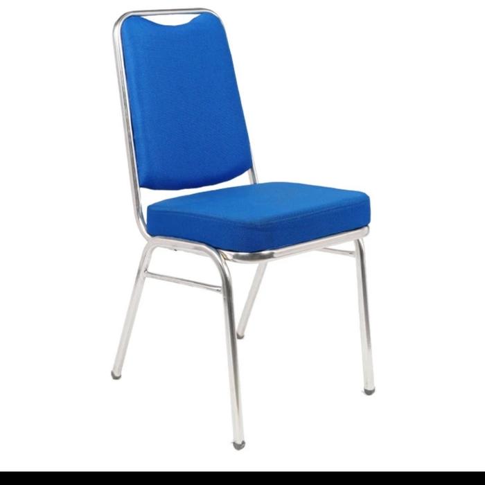 Gambar Kursi Susun Makan Pesta Besi Brother Merah/Biru - Biru dari Boss Furniture Makassar undefined Tokopedia