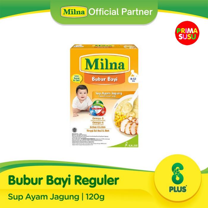 Gambar Milna Bubur Bayi Sup Ayam Jagung 8-12 120 G dari PrimaSusu undefined Tokopedia