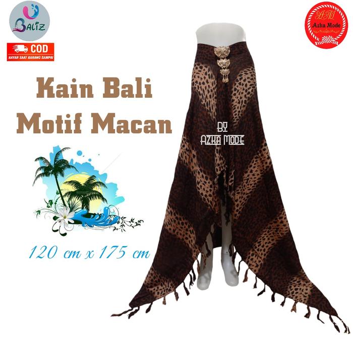 Gambar Kain Bali Pantai/Kain Pantai Motif Macan Baru/Kain Bali Lembut & Halus - Macan 6 dari IDLENZ undefined Tokopedia