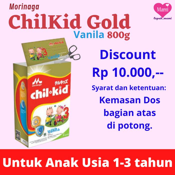 Gambar Morinaga Chil Kid Gold 800g Vanila Susu Pertumbuhan Regular Usia 1-3th - Potong Dos dari Lapak Mami Ku undefined Tokopedia