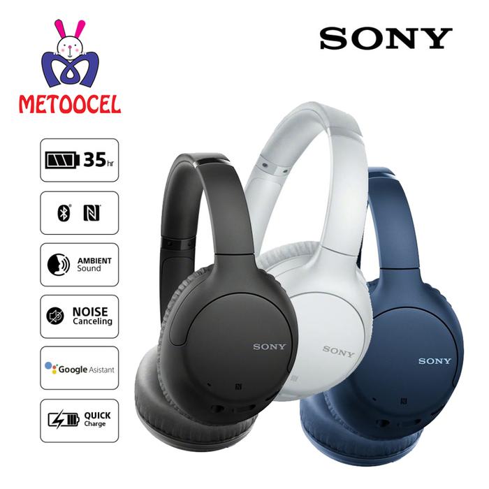Gambar SONY WH-CH710N Bluetooth Wireless NC Headphone Headset Aux dari Metoocel undefined Tokopedia
