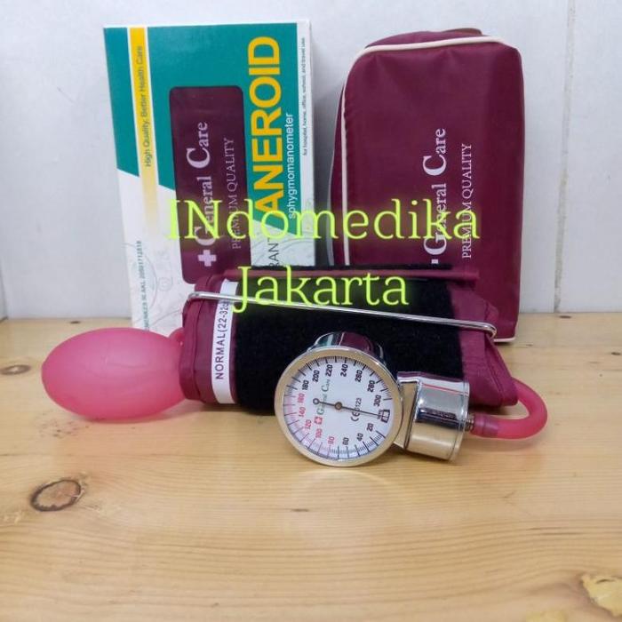 Gambar Tensimeter Aneroid General Care / Tensi GC aneroid / Tensimeter Jarum - Merah maroon dari erlangga project undefined Tokopedia